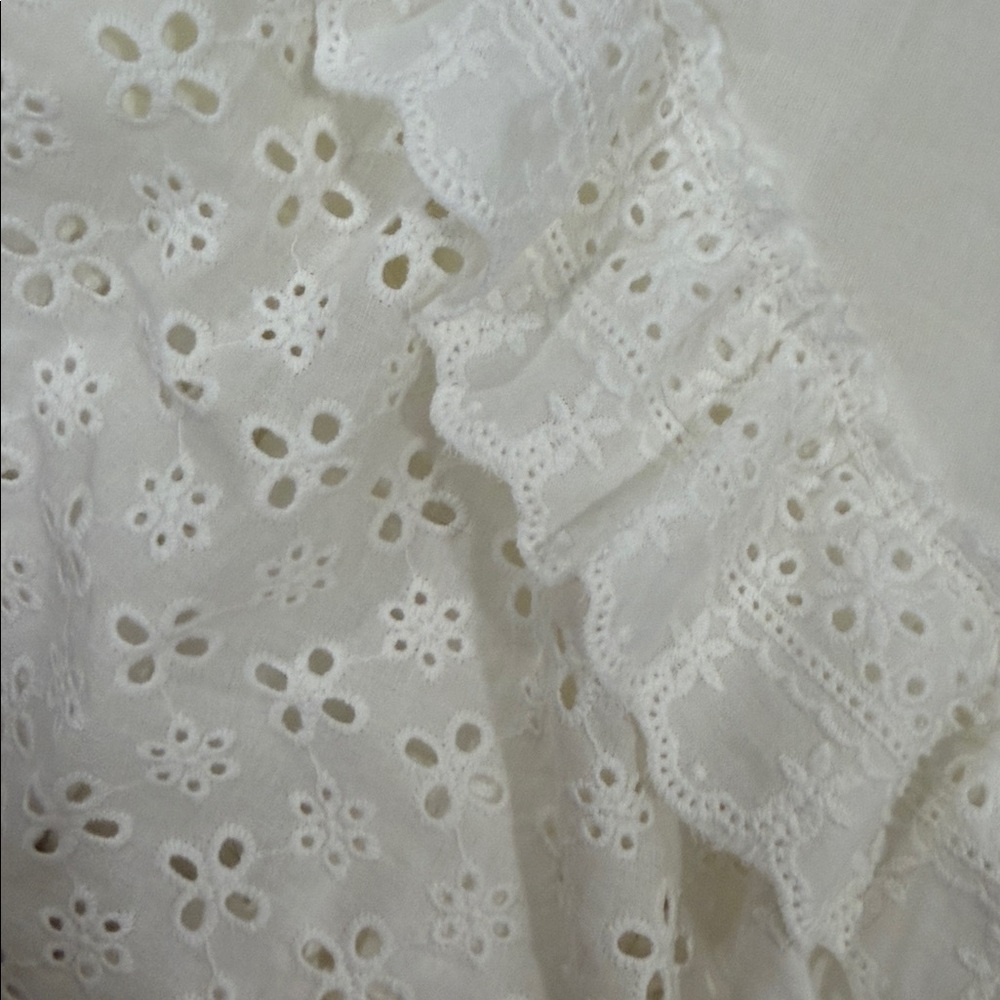 Lacemade "I Flipped" White Ivory Cottagecore Dress size Medium - Picture 13 of 13